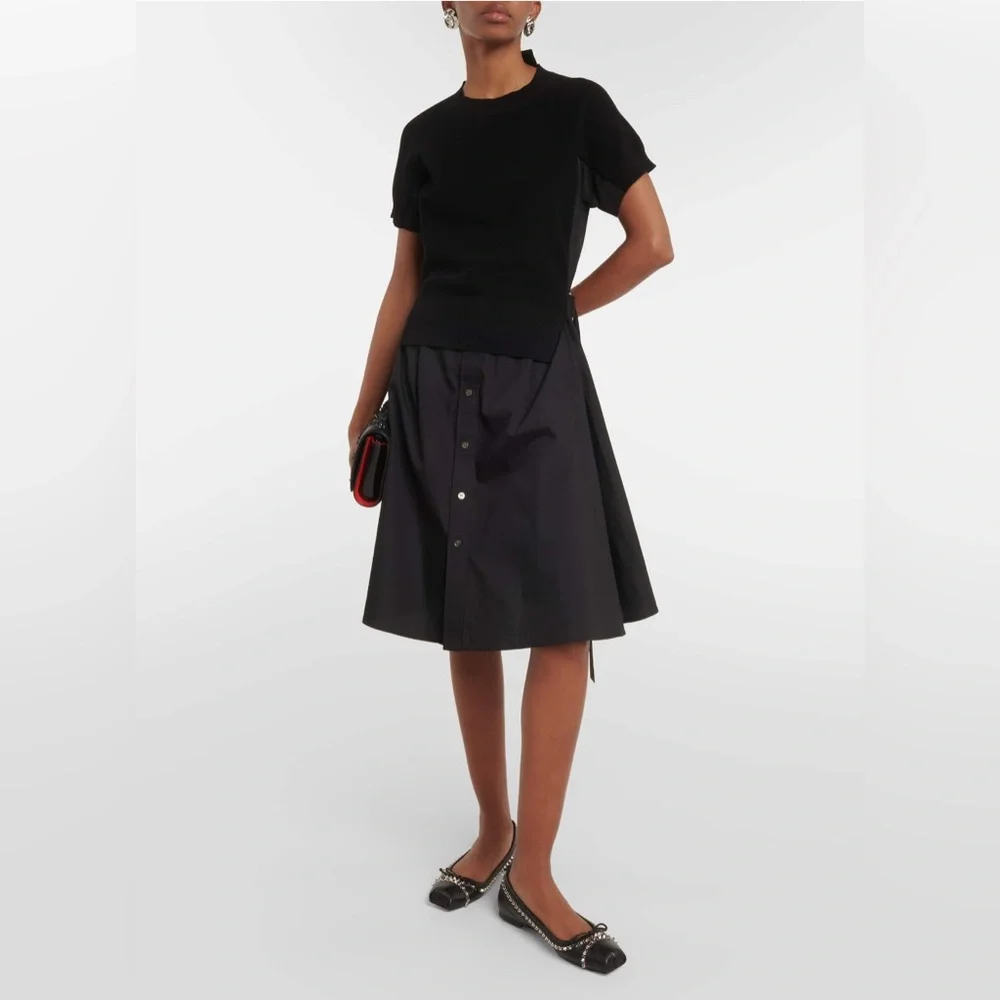 BNIB Christian Louboutin Mamadrague Spiked Black Leather Ballet Flats, size 39 - Picture 16 of 16